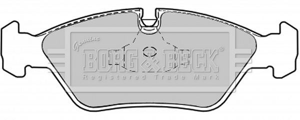 BORG & BECK Комплект тормозных колодок, дисковый тормоз BBP1067